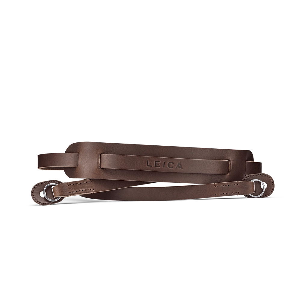 LEICA CARRY STRAP LEATHER DARK BROWN PRE-ORDER