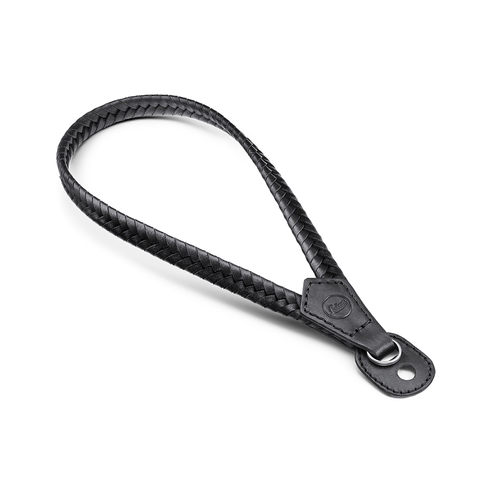 LEICA WRIST STRAP BRAIDED LEATHER, BLACK PRE-ORDER