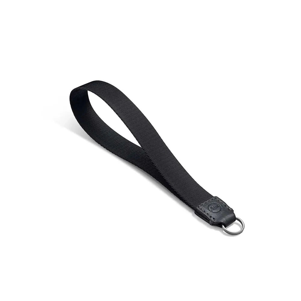 LEICA WRIST STRAP FABRIC, LEATHER, BLACK